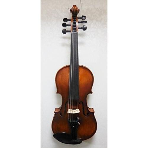 Strad style 6 string brown Electric acoustic violin
