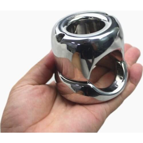 9 Sizes New Design Stainless Steel Scrotum Pendant Testicles Ball Stretchers Cockring Sex Toys BB2-346