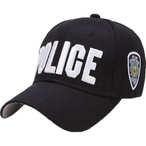 [YARBUU] Brand Cotton Police Letter Baseball Cap Snapback Caps For Man and women Hip Hop Bone Hats high quality Snapback Caps