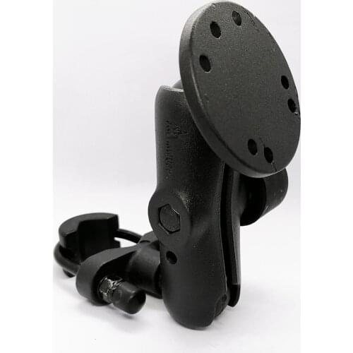 Motorcycle Handlebar Aluminum Alloy Mount GPS Holder 9 CM Double Socket Arm with Standard AMPS Hole Pattern for GPS Navigator