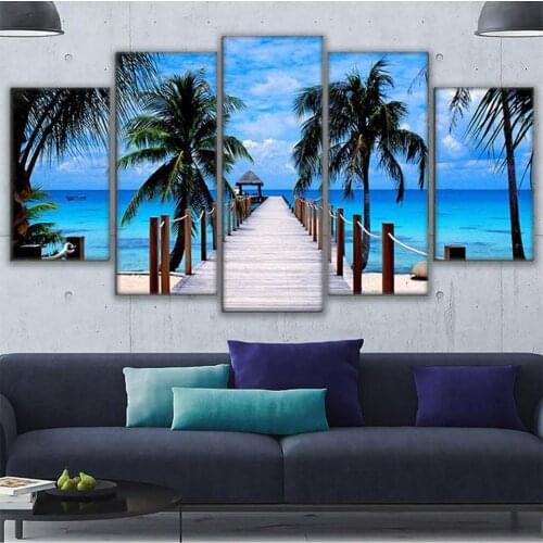 DIY full Diamond Painting Home Decorative Diamond embroidery 5 pcs Bali Elephant Park Landscape cross stitch diamond mosaic art