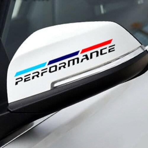 2pcs Car rearview mirror sticker for bmw E30 E34 E36 E39 E46 E53 E60 E70 E71 E85 E87 E90 E91 E92 E83 F10 F20 F21 F30