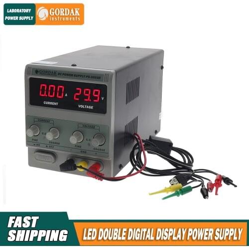 GORDAK 3003D high precision adjustable DC constant current constant voltage power supply LED dual display 0-30V 3A output