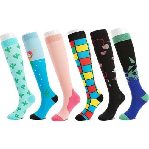 Compression Socks Varicose Vein Stocking Yoga Golf Men Women Socks Best Gift For Nursing Hiking Cycling Travel Socks