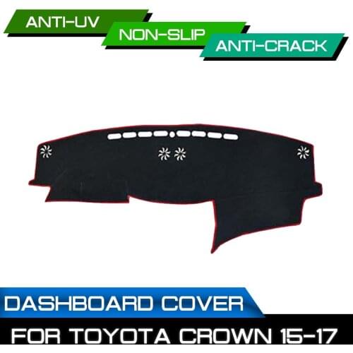 Car Dashboard Mat Anti-dirty Non-slip for Toyota Crown 2015 2016 2017 Dash Cover Mat UV Protection Shade