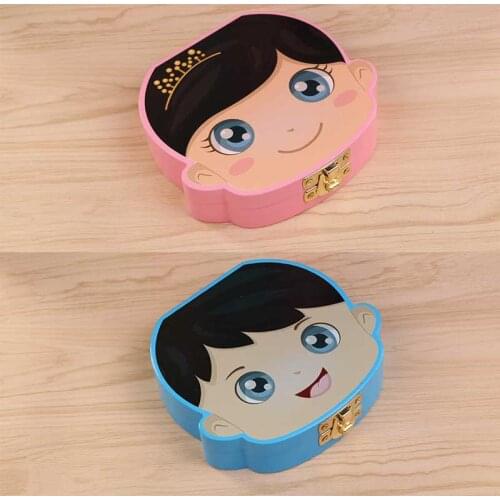 ColourTeeth Box English/French/Russian/Italian/Dutch/Portuga Wooden Milk Teeth Organizer Storage Save Souvenir Case for Kids