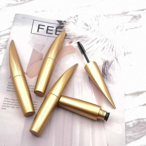 14ml Matte Gold Beauty Portable Empty Mascara Tube Eyelash Vial Liquid Bottle Container Refillable Bottles Makeup Accessories