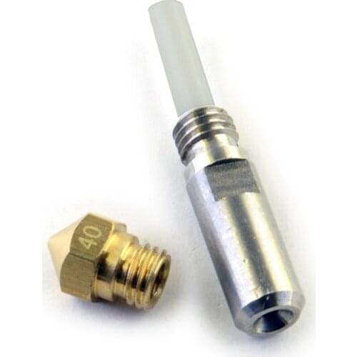 MK10 Nozzle + Thermal Barrier Tube Throat set for FlashForge Creator/Wanhao/CTC 3D Printer Extruder