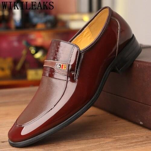 Loafers Men Dress Shoes Office Shoes Men Designer Brown Dress Brand Luxury Men Classic Shoes Zapatos De Hombre De Vestir Formal