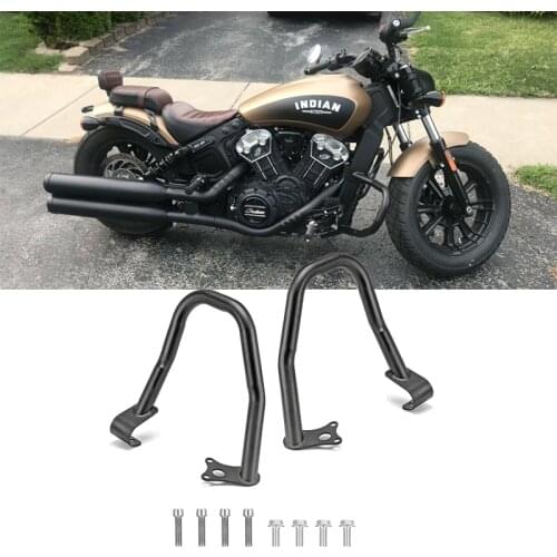 For Indian Scout Sixty Bobber 2015-2019 Glossy Black Engine Guard Protect Highway Crash Bar