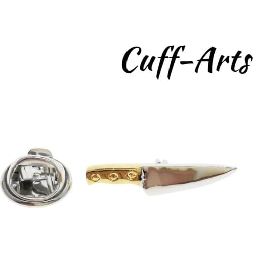Brooch Lapel Pin For Men Pins and Brooches Chefs Knift Lapel Pin Badge Jewelry Broche PIN de la solapa By Cuffarts P10172
