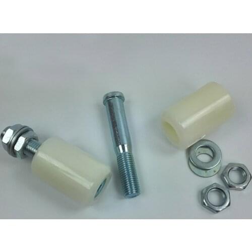 Sliding gate door nylon rollers , gate guide rollers/wheels/pulley with M16 bolt and nuts Length 60mm, diameter 40mm . 2pcs/lot