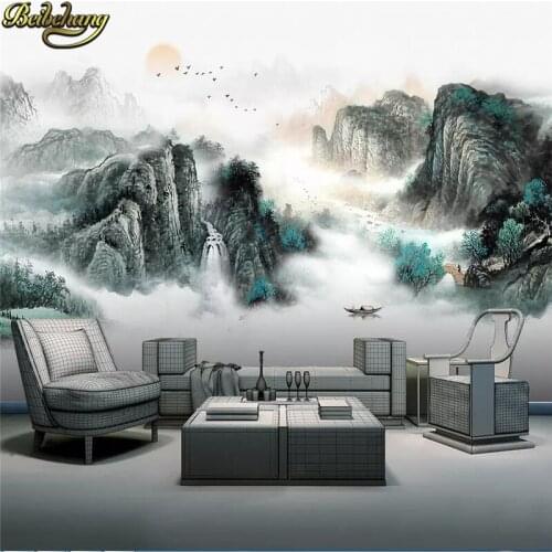 Beibehang custom Landscape scenery photo wallpaper for living room vinyl flooring wall paper decoration painting kitchen murals