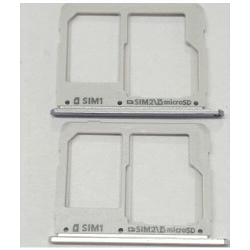 Wholesale Price 50PCS/Lot Dual SIM Card Adapters Micro SD Card Tray Holder Slot for Samsung Galaxy A3 A5 A7 2016 A310 A510 A710