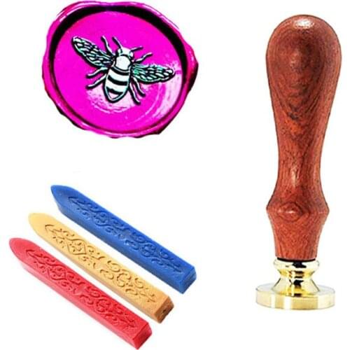 Bee Insect Flying Wax Sealing Stamp Arts Crafts Wax Seal Stamp Metal Stamp Wedding Invitation Letter