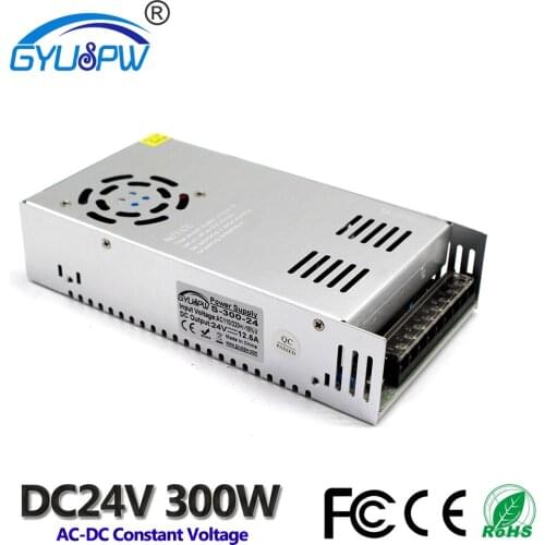 Variable Power Supply DC 12V 13.8V 15V 18V 24V 27V 28V 30V 32V 36V 42V 48V 60V 300W Transformers AC-DC SMPS for Led Lighting CNC