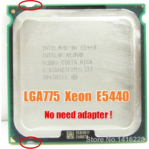 Xeon E5440 Processor 2.83GHz 12M 1333MHz SLANS SLBBJ close to LGA775 Core 2 Quad Q9550 cpu Works on LGA 775 motherboard