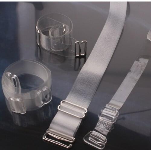 Non Slip Bras Buckle Clear Bra Straps Transparent Strap For Bra Underwear Accessories For Women