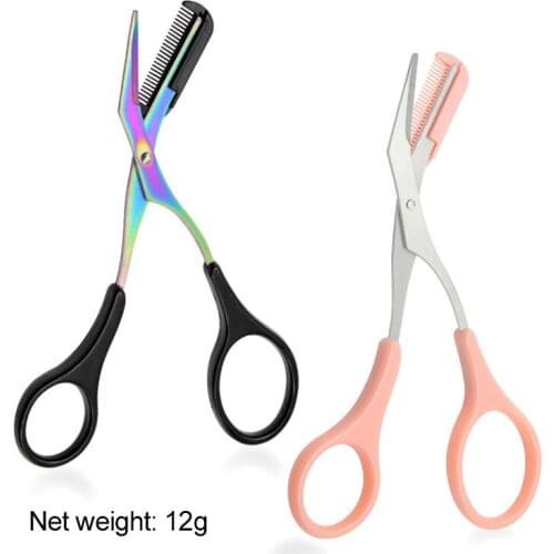 Eyebrow Trimmer Scissor With Comb Facial Hair Removal Grooming Shaping Shaver Cosmetic Makeup Accessories For Beauty Artisan