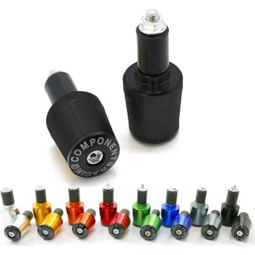 Universal Motorcycle Street Bike 7/8" Handlebar Grips Bar End Plugs Weights for Kawasaki Suzuki Yamaha Honda KTM