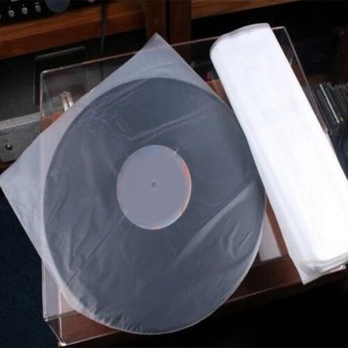 Vinyl Record Inner Sleeves 50x Made from High Premium PE Album Covers with Round Corners for Easy Insert Slim Record