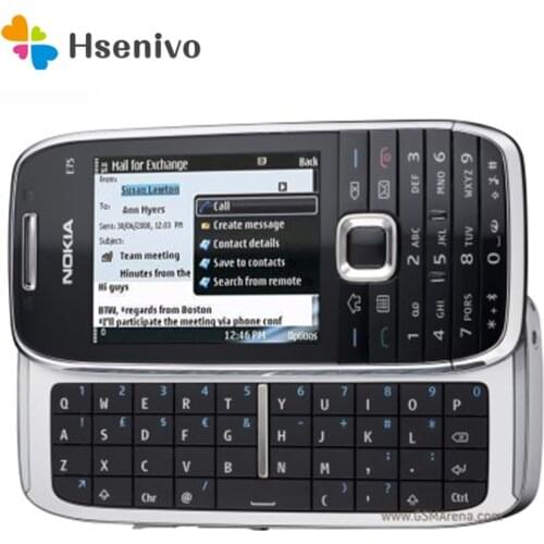 E75 100% Original Unlocked Nokia E75 Slide 2.4' inch GSM 3G Symbian mobile phone with A-GPS Bluetooth WIFI FM free shipping
