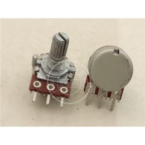 1pcs/lot Genuine Taiwan Fukuoka 16-type single-potentiometer A100K handle 15MM long flower