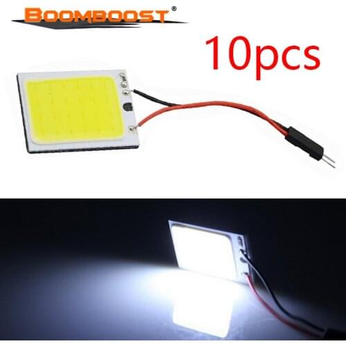 10 pieces 12V 3W car led panel 24led COB LED Car Panel light Interior Room led Dome Car Light Bulb Lamp Auto Reading Lamp