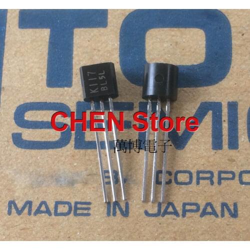 10pcs TOSHIBA 2SK117-BL TO-92 Transistor 2SK117BL Audio Power Amplifier K117 BL Field effect transistor 2SK117