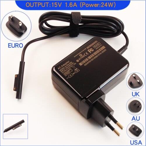 15V 1.6A 24W AC Adapter Power Supply Battery Charger For Microsoft Surface Pro 4 M3 Series Tablet 1735
