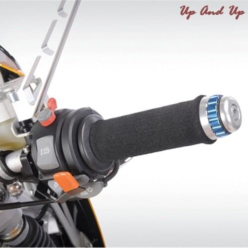 2pcs / lot Motorbike Motorcycle Slip-on Foam Anti Vibration Comfort Hand Grip Cover