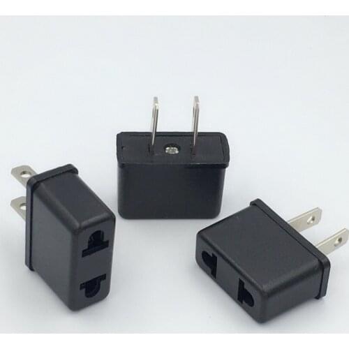 3pcs US Plug Adapter American Japan Travel Power Adapter Electric Plug Converter AC Power Charger Sockets Outlet