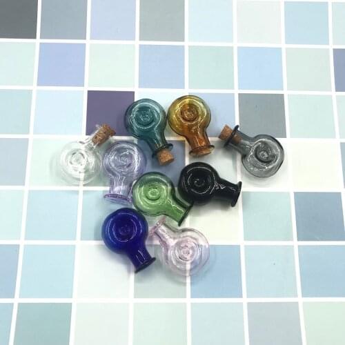 5pcs/lot XO Shape Color Mini Glass Bottles Cork Wood Hanging Rope Small Jars Wishing Bottles Bracelets Pendants Drift Bottles