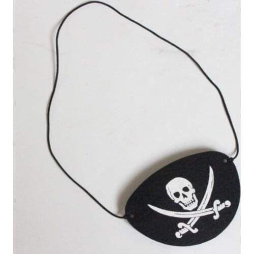 6PCS /12PCS Pirate Eye Patches Felt One Eye Skeleton Captain Eye Patches For Halloween Christmas Pirate Theme Party Decorations