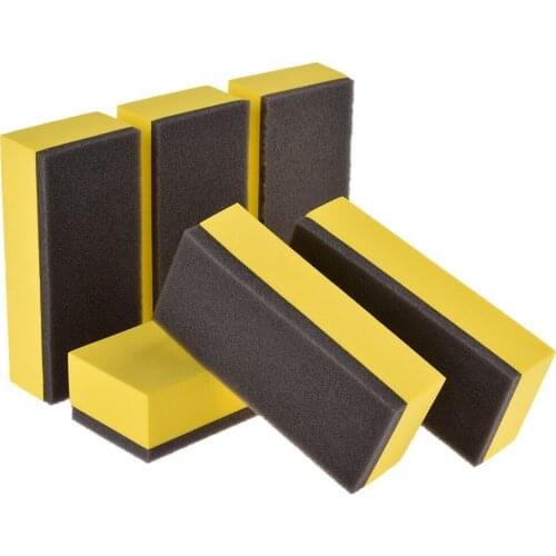 6PCS Lacquer Coating Sponges Car Maintenance Waxing Wash Sponge Soft Detailing Cleaning Tool Wax Foam Polishing Sponge Hot Sale