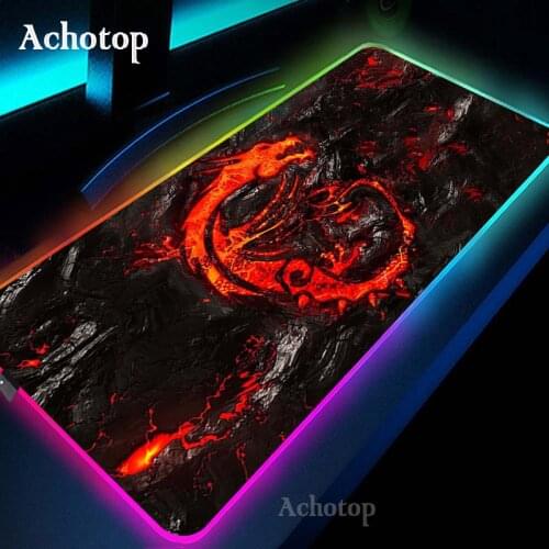 Large RGB Mouse Pad XXL Red Gaming Mousepad LED Mause Pad Gamer Copy MSI Mouse Carpet Big Mause Pad PC Desk Pad Mat with Backlit