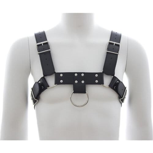 Gay Body BDSM Bondage Harness Men Fetish Leather Lingerie Sexual Chest Harness Belt Strap Punk Gay Costumes Sex Toy for Adult