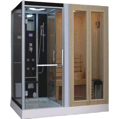 Household multi-functional dry wet steam room and sauna shower one-piece amphibious sauna shower room steam room khan steam room
