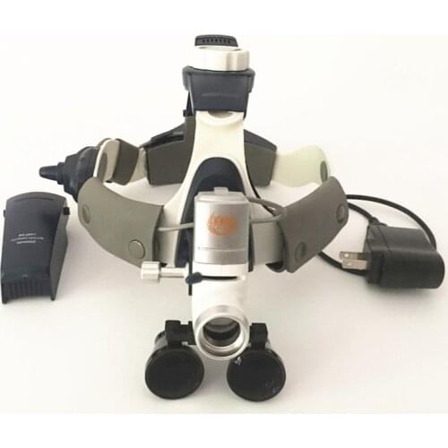 CE/FDA Surgical Medical Headlight 5WLED Headlamp HeadLight Lam+2.5/3.5X Dental Loupes Binocular Magnifier Plastic Surgery Pets