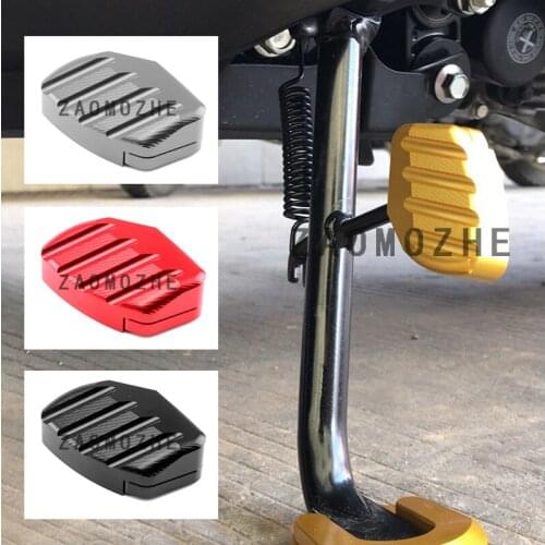 CNC Aluminum Motorcycle Kickstand Sdestand Stand Extension Enlarger Pad For Honda Forza 300 2018 2019