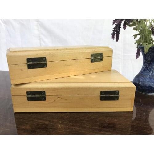 Wooden Box with lid harvesting with clasp for money - unfinished raw blank for decoupage, hand painted handmade