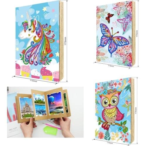 DIY diamond painting album unicorn butterfly owl Picture photo storage book Rhinestones special-shaped diamond Cross stitch kits