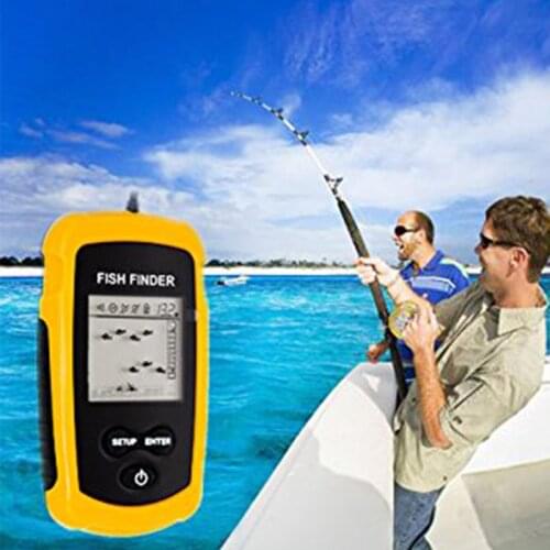 Brand Fish Finder Portable Fish Finder Depth Sonar Sounder Alarm Waterproof Carp Fishing 100M Depth Fish Finder Sonar