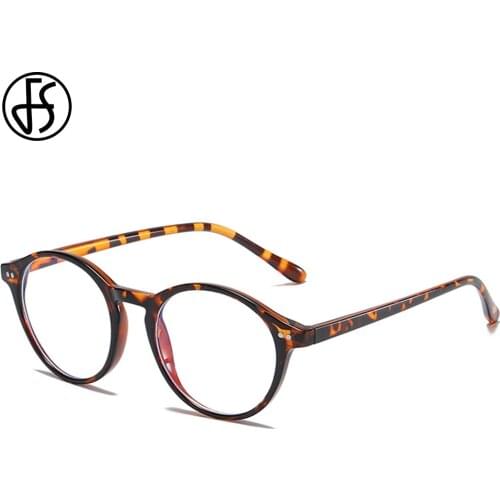 FS 2020 New Computer Mobile Anti Blue Light Glasses Women Men Leopard Print Frame Eye Protection Bluelight Blocking Goggles