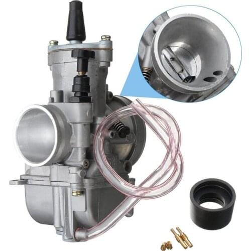 JX-LCLYL 34mm Intake Carburetor 2 Stroke Racing Flat Side Part Carb For Dirt Bike ATV