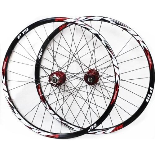 PASAK P01 26 Inch MTB Mountain Bicycle Bike CNC Front 2 Rear 4 Sealed Bearings Disc Wheels Wheelset Rim 27.5 29