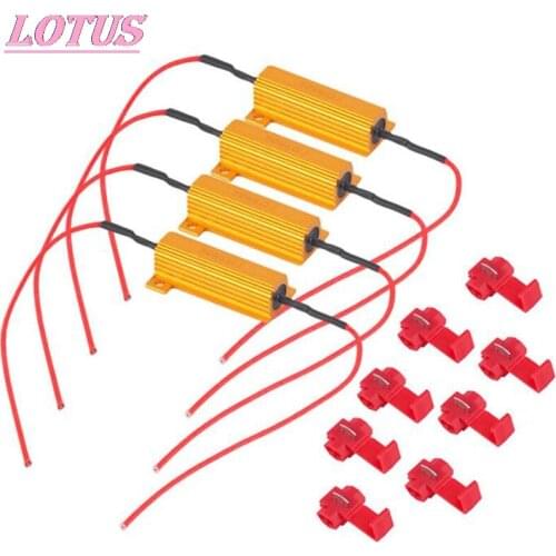 4PCS New 4x 50W 6 ohm Load Resistor For Fix LED Bulb Fast Hyper Flash Turn Signal Blinker hotsale