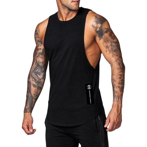 Mens Tank Tops Stylish Comfortable Sleeveless Fitness Bodybuilding Workout Gym Vest Summer Solid Sports Tops 2021