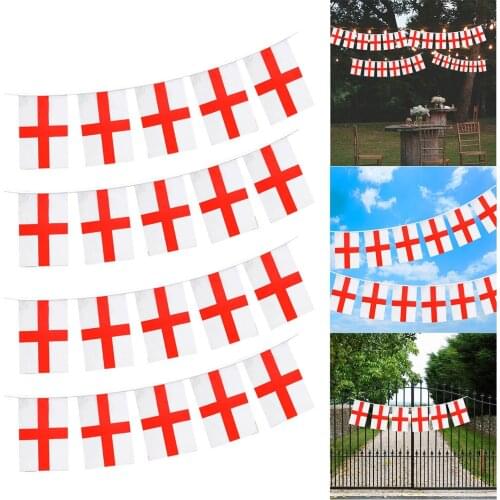 On The 8th 14*21 England Strung The Flags Hung The Flags And Decorated Bunting Home Decor Advertising Banner Decoration #P2