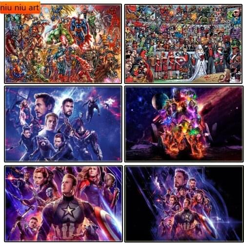 DIY Marvel Avengers Full Diamond Embroidery Diamond Mosaic Diamond Painting Cross Stitch Kits Home Decoration Christmas